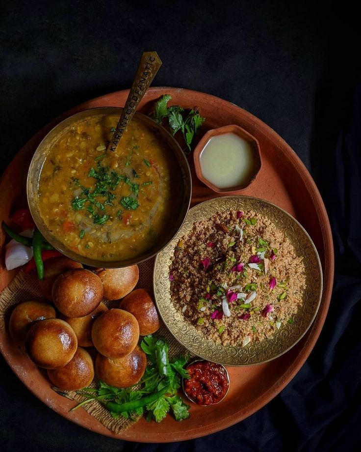 Dal Baati Churma food